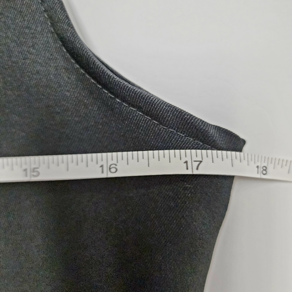 Vintage Russ Buttoned Black Academia Grunge Womens M Vest ♥️ - Picture 6 of 7